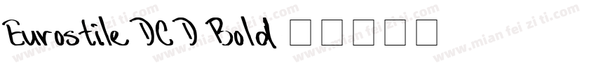 Eurostile DC D Bold字体转换